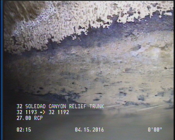Deposits Attached Grease, 5 %of cross sectional area, from 03 to 09 o'clock, , within 8 inches of joint: YES, Start