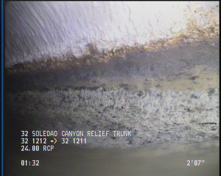 Deposits Attached Grease, 5 %of cross sectional area, from 03 to 09 o'clock, , within 8 inches of joint: YES, Start