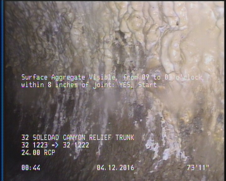 Surface Aggregate Visible, from 09 to 03 o'clock, within 8 inches of joint: YES, Start