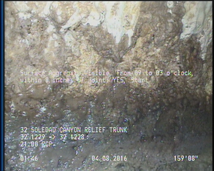 Surface Aggregate Visible, from 09 to 03 o'clock, within 8 inches of joint: YES, Start