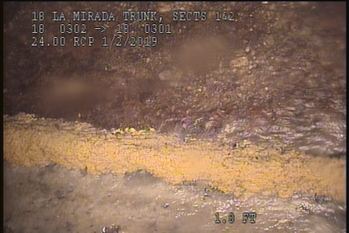 Deposits Attached Grease, 5 %of cross sectional area, at 03 o'clock, , within 8 inches of joint: NO