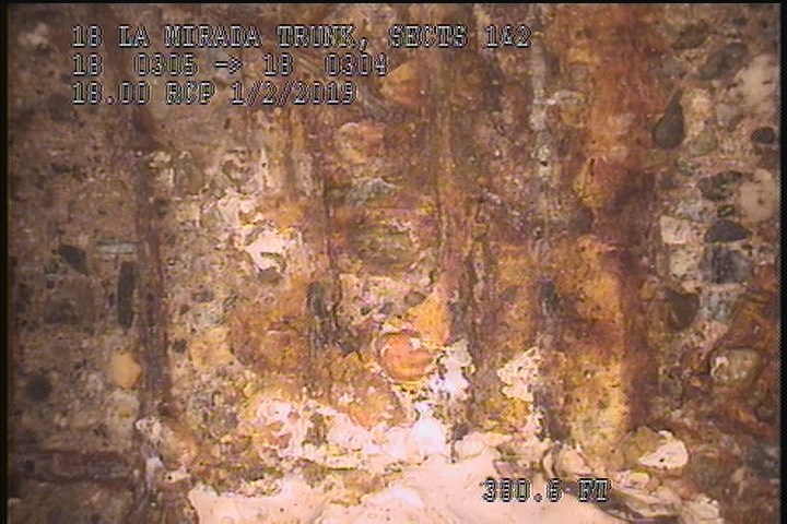 Surface Reinforcement Corroded, from 11 to 01 o'clock, within 8 inches of joint: NO