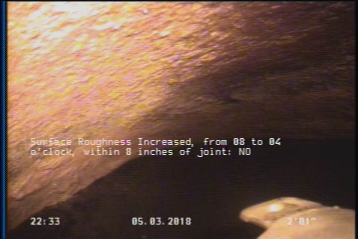 Surface Roughness Increased, from 08 to 04 o'clock, within 8 inches of joint: NO