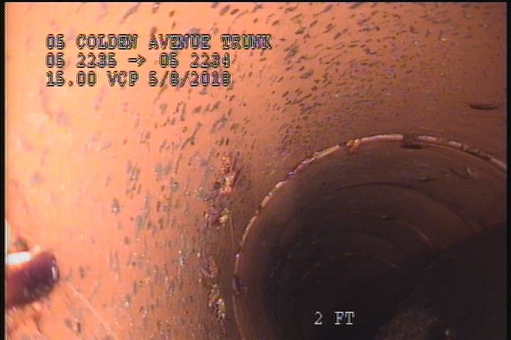 Upstream Manhole, Survey Begins - 1:30 PM