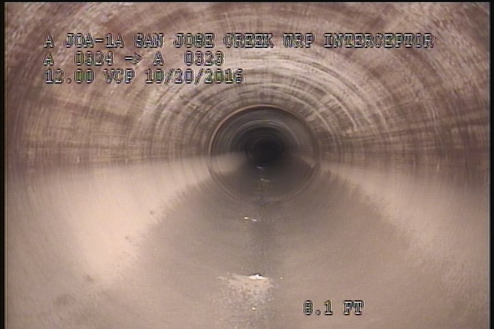 Upstream Manhole, Survey Begins - 10:33 AM