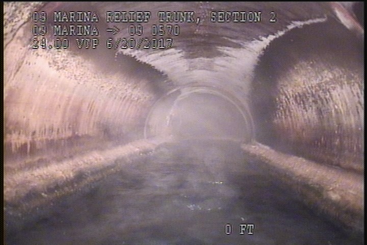 Deposits Attached Grease, 10 %of cross sectional area, from 03 to 09 o'clock, , within 8 inches of joint: YES, Start