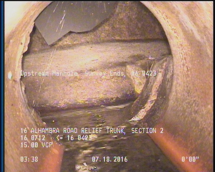 Upstream Manhole, Survey Ends - 16 0423