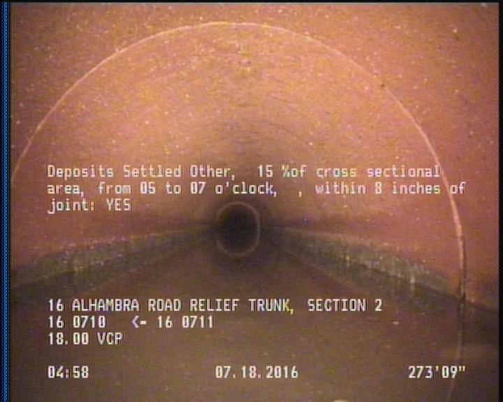 Deposits Settled Other, 15 %of cross sectional area, from 05 to 07 o'clock, , within 8 inches of joint: YES