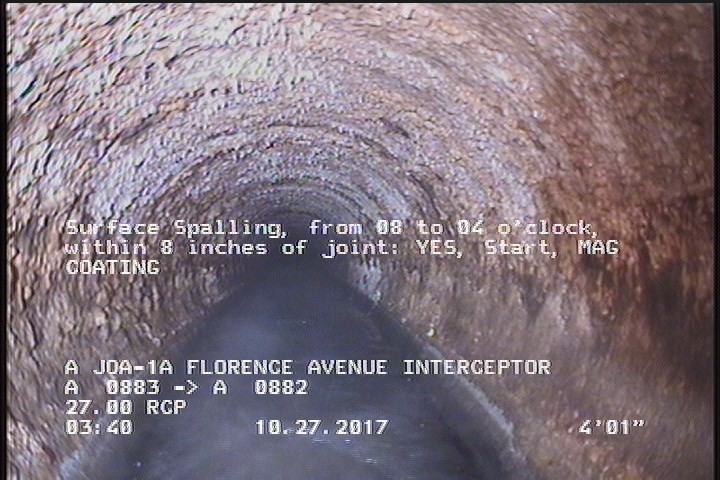 Surface Spalling, from 08 to 04 o'clock, within 8 inches of joint: YES, Start - MAG COATING