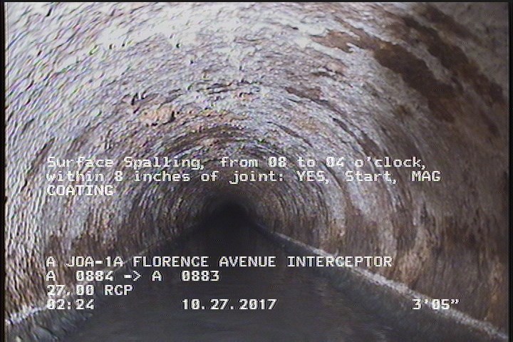 Surface Spalling, from 08 to 04 o'clock, within 8 inches of joint: YES, Start - MAG COATING