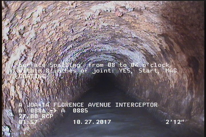 Surface Spalling, from 08 to 04 o'clock, within 8 inches of joint: YES, Start - MAG COATING