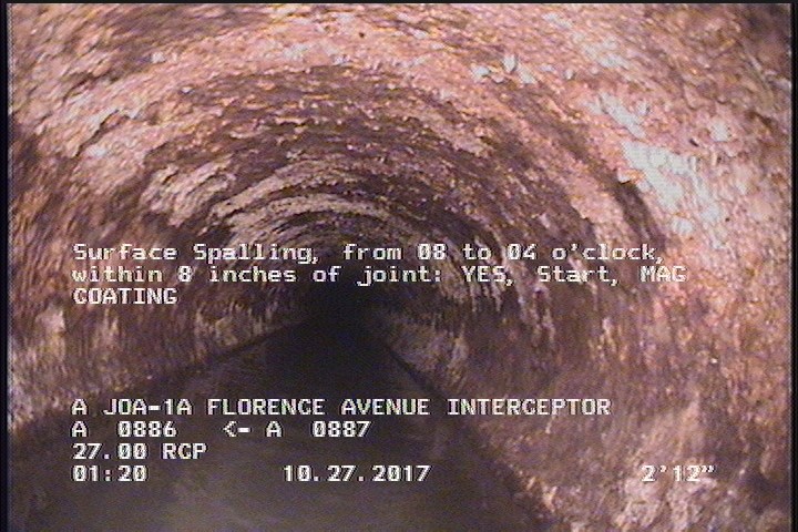 Surface Spalling, from 08 to 04 o'clock, within 8 inches of joint: YES, Start - MAG COATING