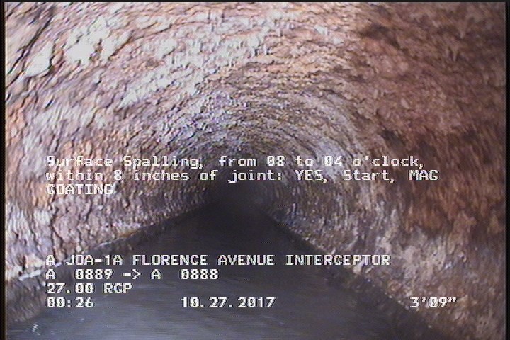 Surface Spalling, from 08 to 04 o'clock, within 8 inches of joint: YES, Start - MAG COATING