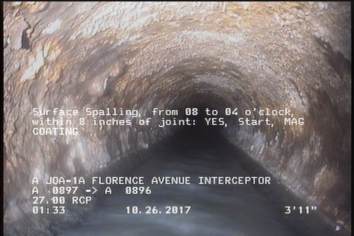 Surface Spalling, from 08 to 04 o'clock, within 8 inches of joint: YES, Start - MAG COATING