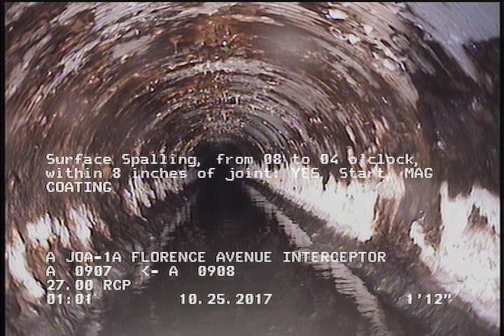 Surface Spalling, from 08 to 04 o'clock, within 8 inches of joint: YES, Start - MAG COATING