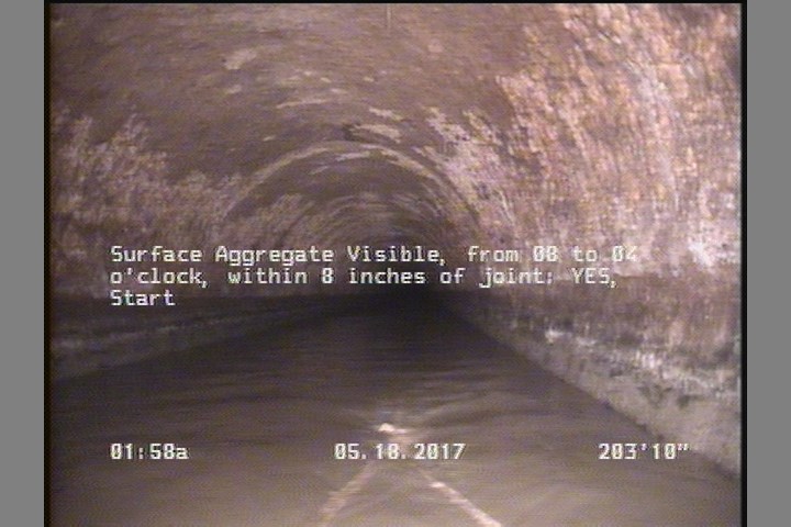 Surface Aggregate Visible, from 08 to 04 o'clock, within 8 inches of joint: YES, Start