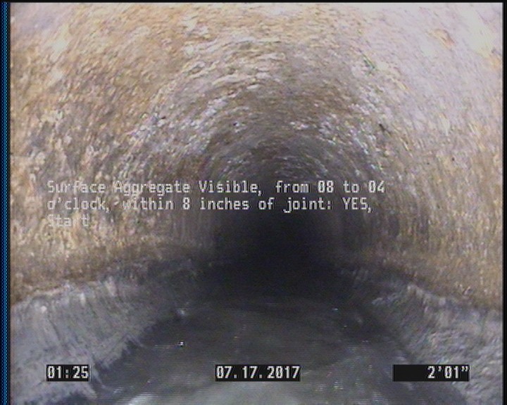 Surface Aggregate Visible, from 08 to 04 o'clock, within 8 inches of joint: YES, Start