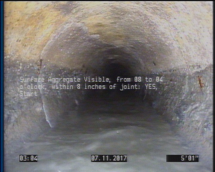 Surface Aggregate Visible, from 08 to 04 o'clock, within 8 inches of joint: YES, Start