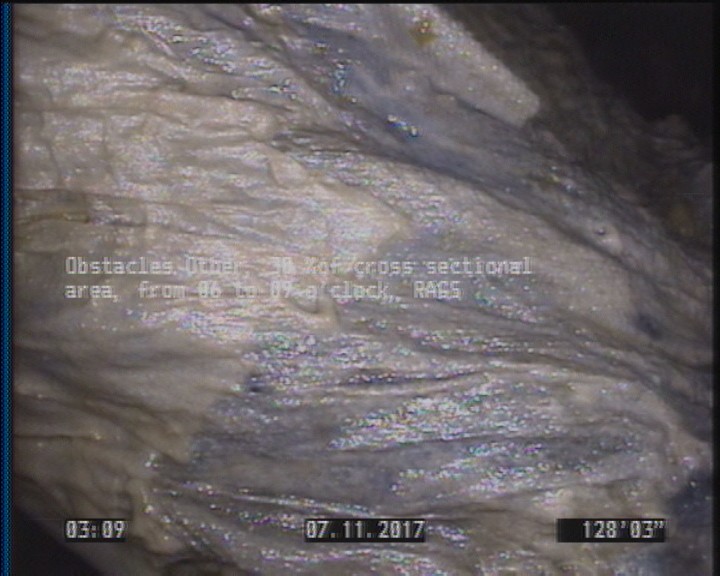 Obstacles Other, 30 %of cross sectional area, from 06 to 09 o'clock - RAGS