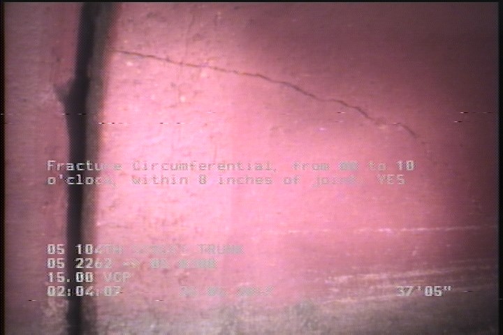 Deposits Attached Grease, 15 %of cross sectional area, from 04 to 08 o'clock, , within 8 inches of joint: YES, Start