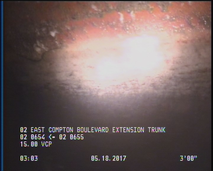 Deposits Attached Grease, 5 %of cross sectional area, from 04 to 08 o'clock, , within 8 inches of joint: YES, Start