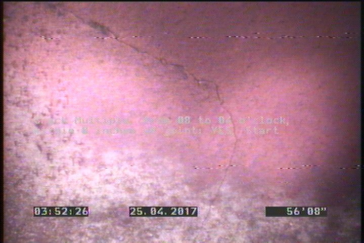 Crack Multiple, from 08 to 04 o'clock, within 8 inches of joint: YES, Start - SPORADIC CRACKS THROUGHOUT