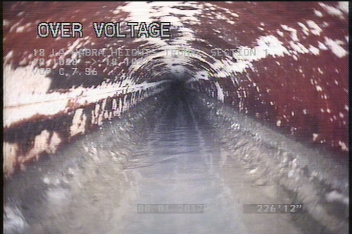 Deposits Attached Grease, 5 %of cross sectional area, from 03 to 09 o'clock, , within 8 inches of joint: YES, Start