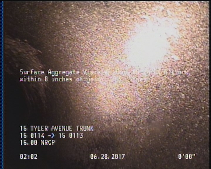 Surface Aggregate Visible, from 08 to 04 o'clock, within 8 inches of joint: YES, Start
