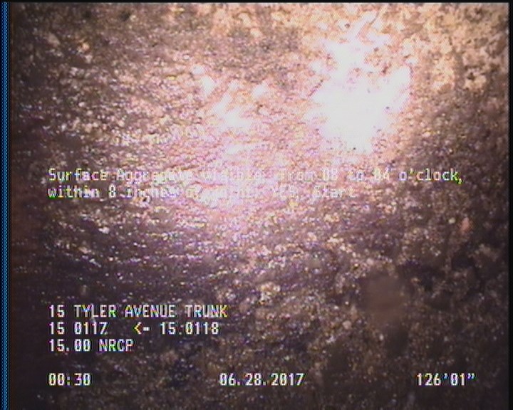 Surface Aggregate Visible, from 08 to 04 o'clock, within 8 inches of joint: YES, Start