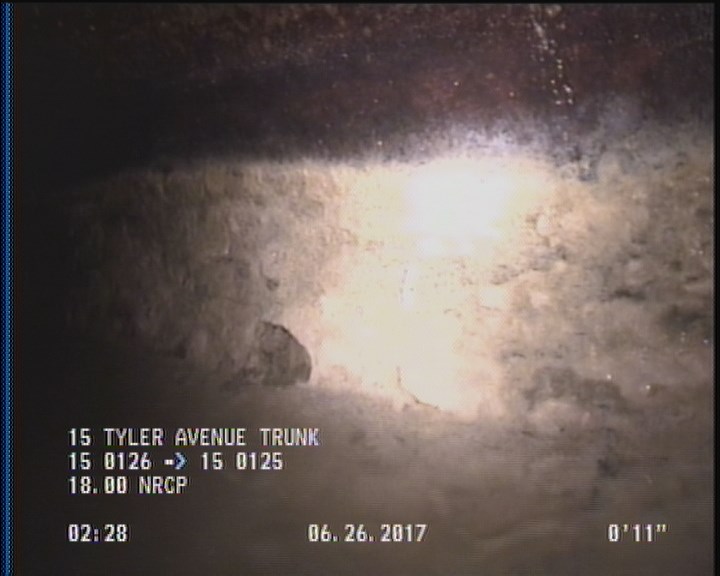 Deposits Attached Grease, 5 %of cross sectional area, from 03 to 09 o'clock, , within 8 inches of joint: YES, Start