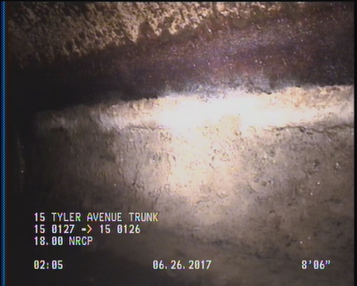 Deposits Attached Grease, 5 %of cross sectional area, from 03 to 09 o'clock, , within 8 inches of joint: YES, Start