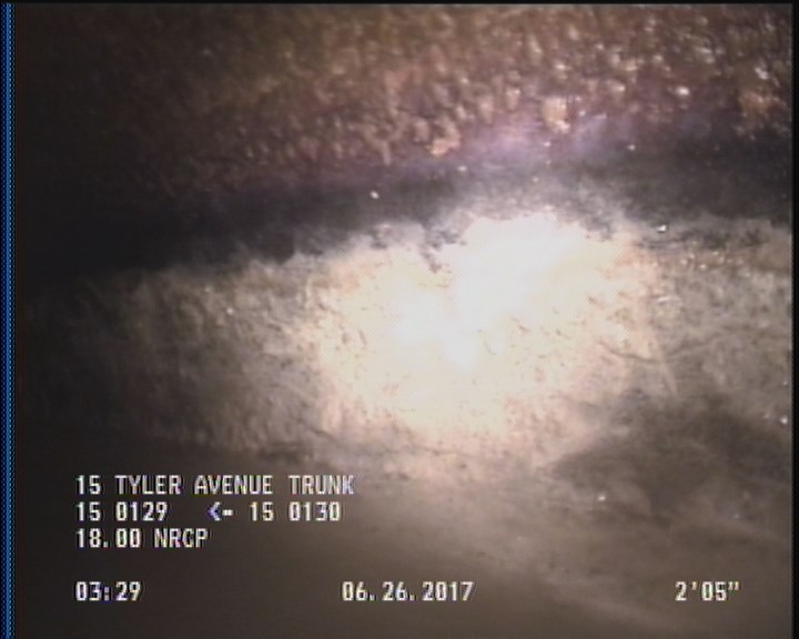 Deposits Attached Grease, 5 %of cross sectional area, from 03 to 09 o'clock, , within 8 inches of joint: YES, Start