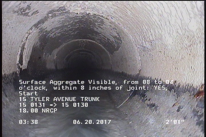 Surface Aggregate Visible, from 08 to 04 o'clock, within 8 inches of joint: YES, Start