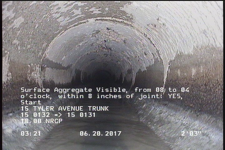 Surface Aggregate Visible, from 08 to 04 o'clock, within 8 inches of joint: YES, Start