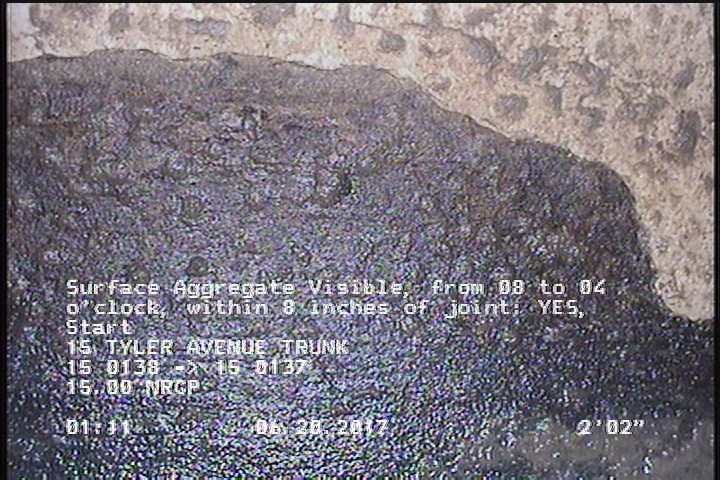 Surface Aggregate Visible, from 08 to 04 o'clock, within 8 inches of joint: YES, Start