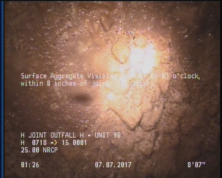 Surface Aggregate Visible, from 09 to 03 o'clock, within 8 inches of joint: YES, Start