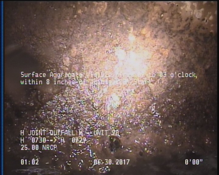 Surface Aggregate Visible, from 09 to 03 o'clock, within 8 inches of joint: YES, Start