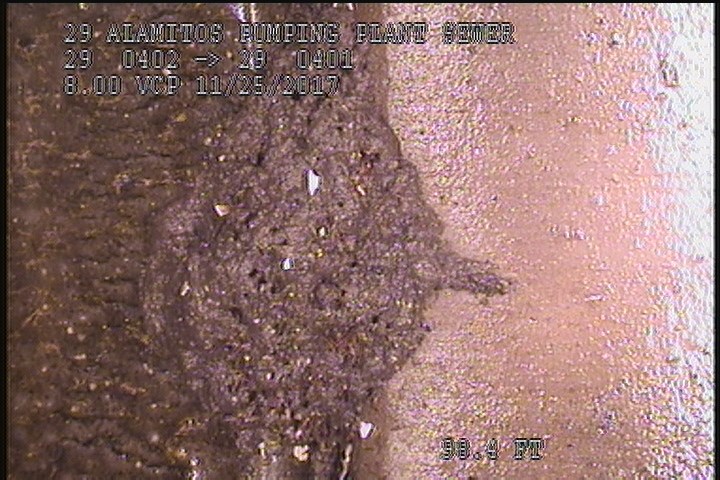 Obstacles Other, 5 %of cross sectional area, at 03 o'clock - Debris