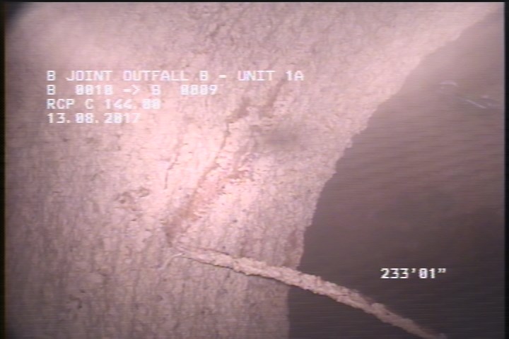 Surface Reinforcement Corroded, from 11 to 01 o'clock, within 8 inches of joint: NO - BROKEN MISSING REBAR