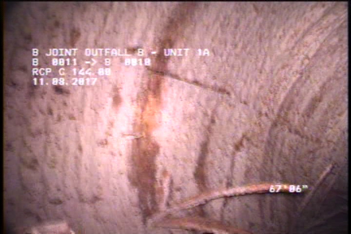Surface Reinforcement Visible, at 12 o'clock, within 8 inches of joint: NO - LONG REBAR