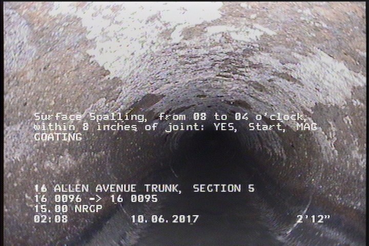 Surface Spalling, from 08 to 04 o'clock, within 8 inches of joint: YES, Start - MAG COATING