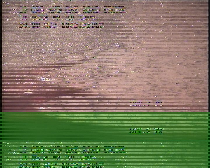 General Observation - POSSIBLE PEELING BUILDUP ON LOWER PIPE