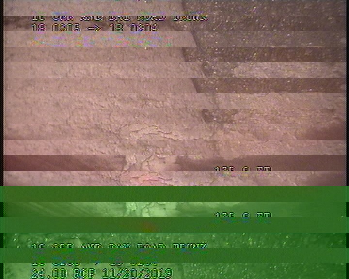 General Observation - POSSIBLE PEELING BUILDUP ON LOWER PIPE