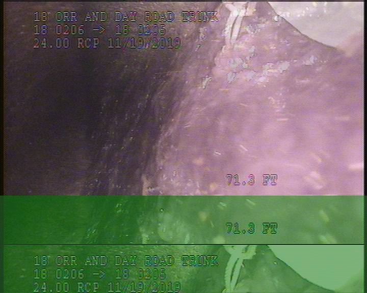 Deposits Settled Other, 15 %of cross sectional area, from 04 to 08 o'clock, , within 8 inches of joint: NO - DEBRIE UNDER FLOW