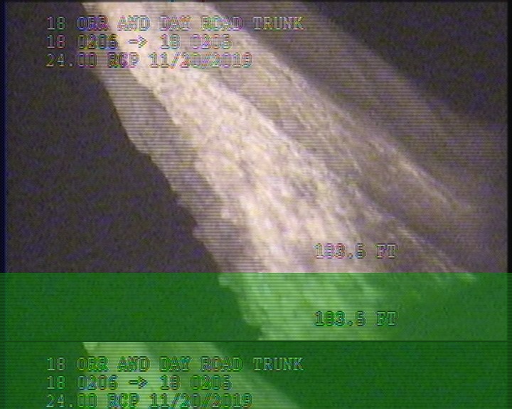 Deposits Settled Other, 10 %of cross sectional area, from 04 to 08 o'clock, , within 8 inches of joint: NO - DEBRIE UNDER FLOW