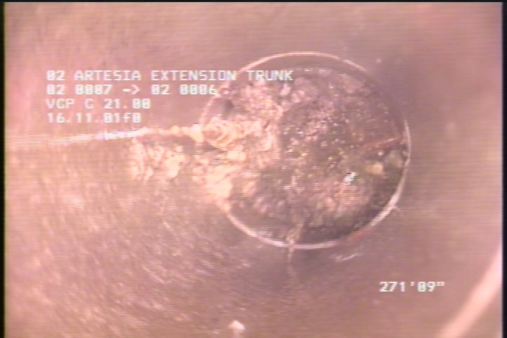 Downstream Manhole, Survey Ends - 1:33 PM