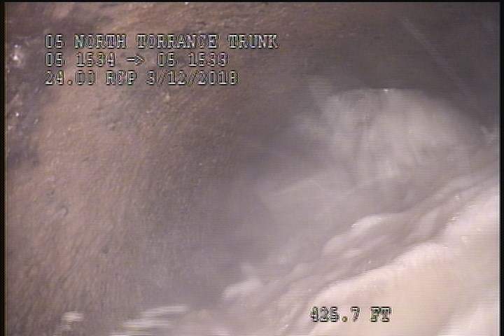 Downstream Manhole, Survey Ends - 1245