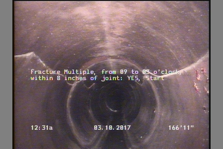 Fracture Multiple, from 09 to 03 o'clock, within 8 inches of joint: YES, Start