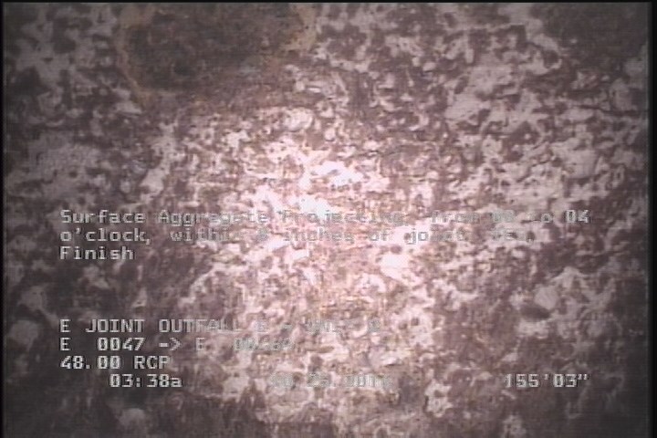Surface Aggregate Projecting, from 08 to 04 o'clock, within 8 inches of joint: YES, Finish