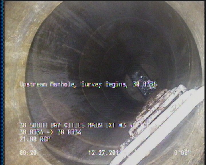 Upstream Manhole, Survey Begins - 30 0336